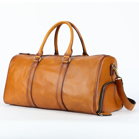 SACLASSY Genuine Leather Duffel Bag, Sport, Travel, Gym, Luggage Bag 4022