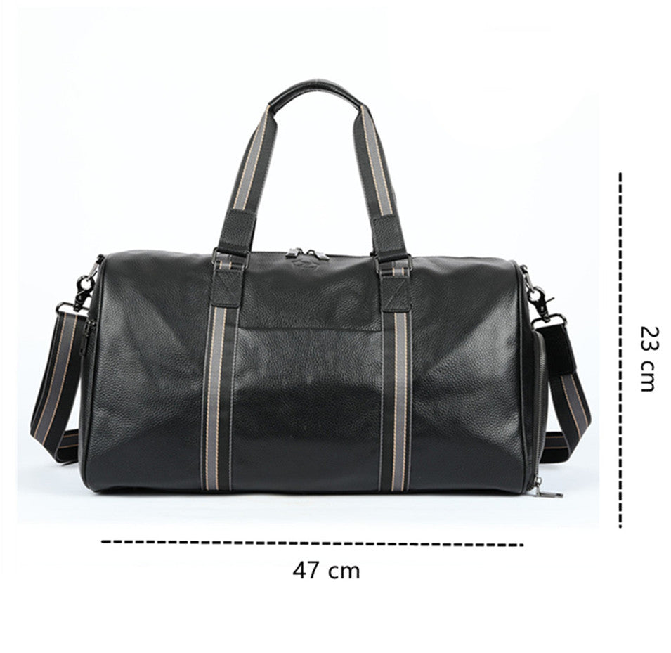 SACLASSY Genuine Leather Duffel Bag For Sports, Travel, Gym and Luggage Bag 4014